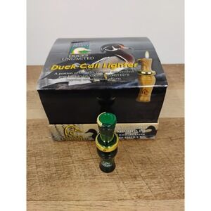 Ducks Unlimited Collectable Duck Call  Refillable Butane Lighter NOS Green